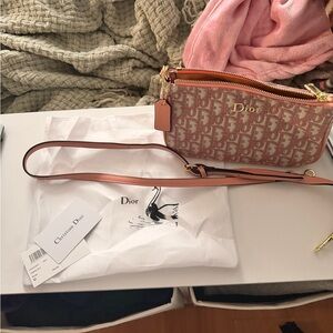 Dior Pink and Gold Crossbody Bag